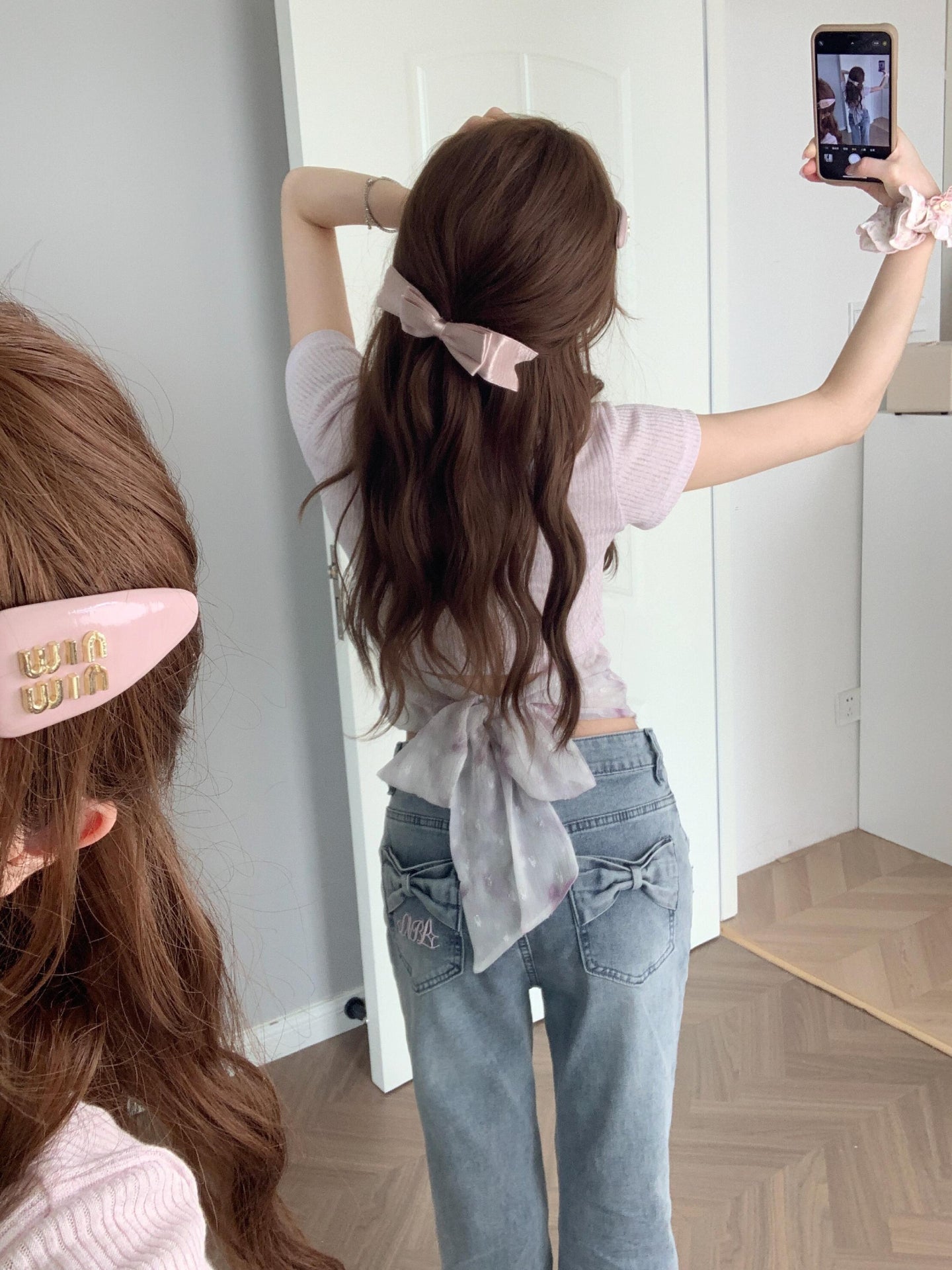 Blush Ribbon Crop Top-Tops-ntbhshop