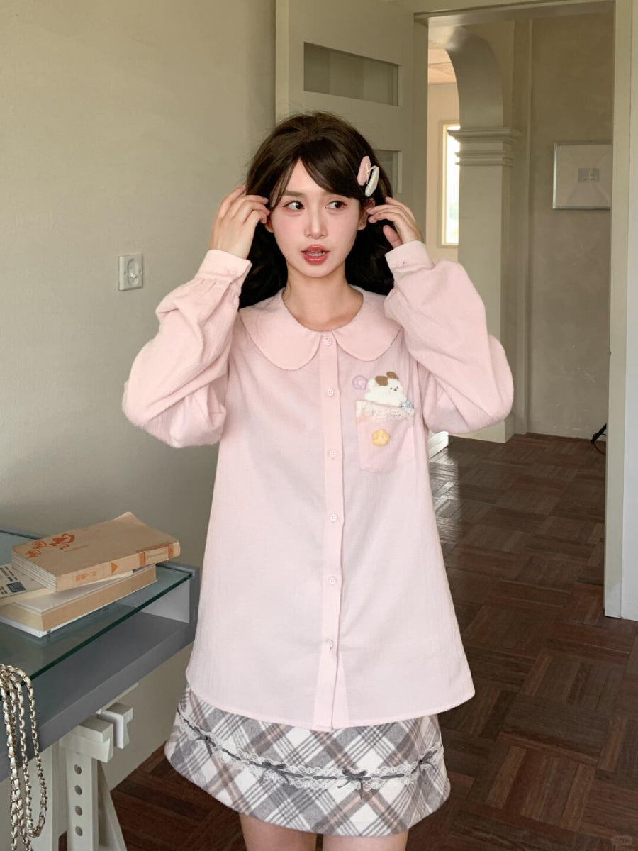 Blush Milk Puppy Doll Shirt-Tops-ntbhshop