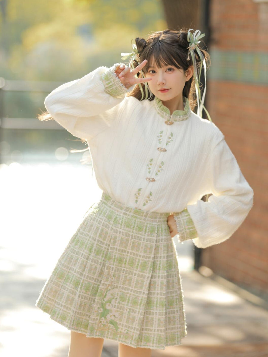 Lily of the Valley Tweed Coat & Skirt