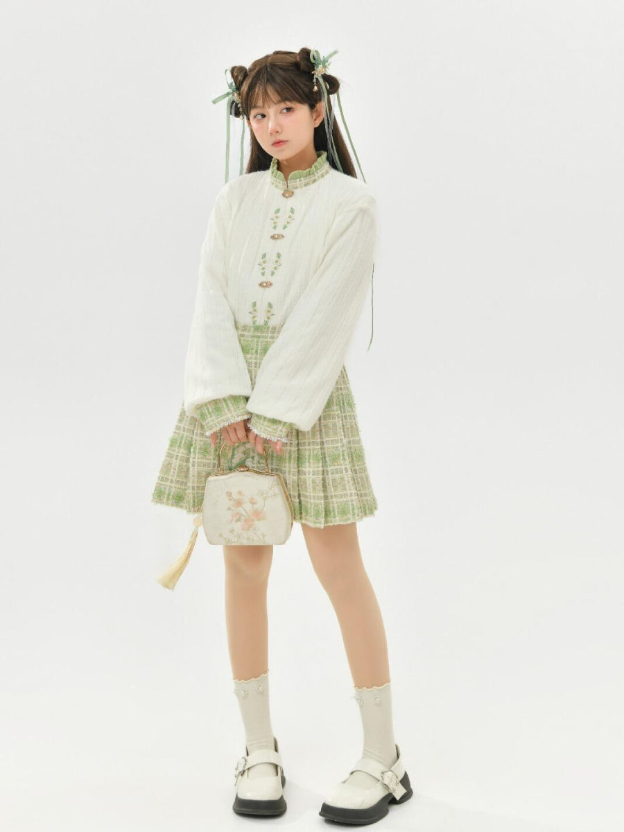 Lily of the Valley Tweed Coat & Skirt
