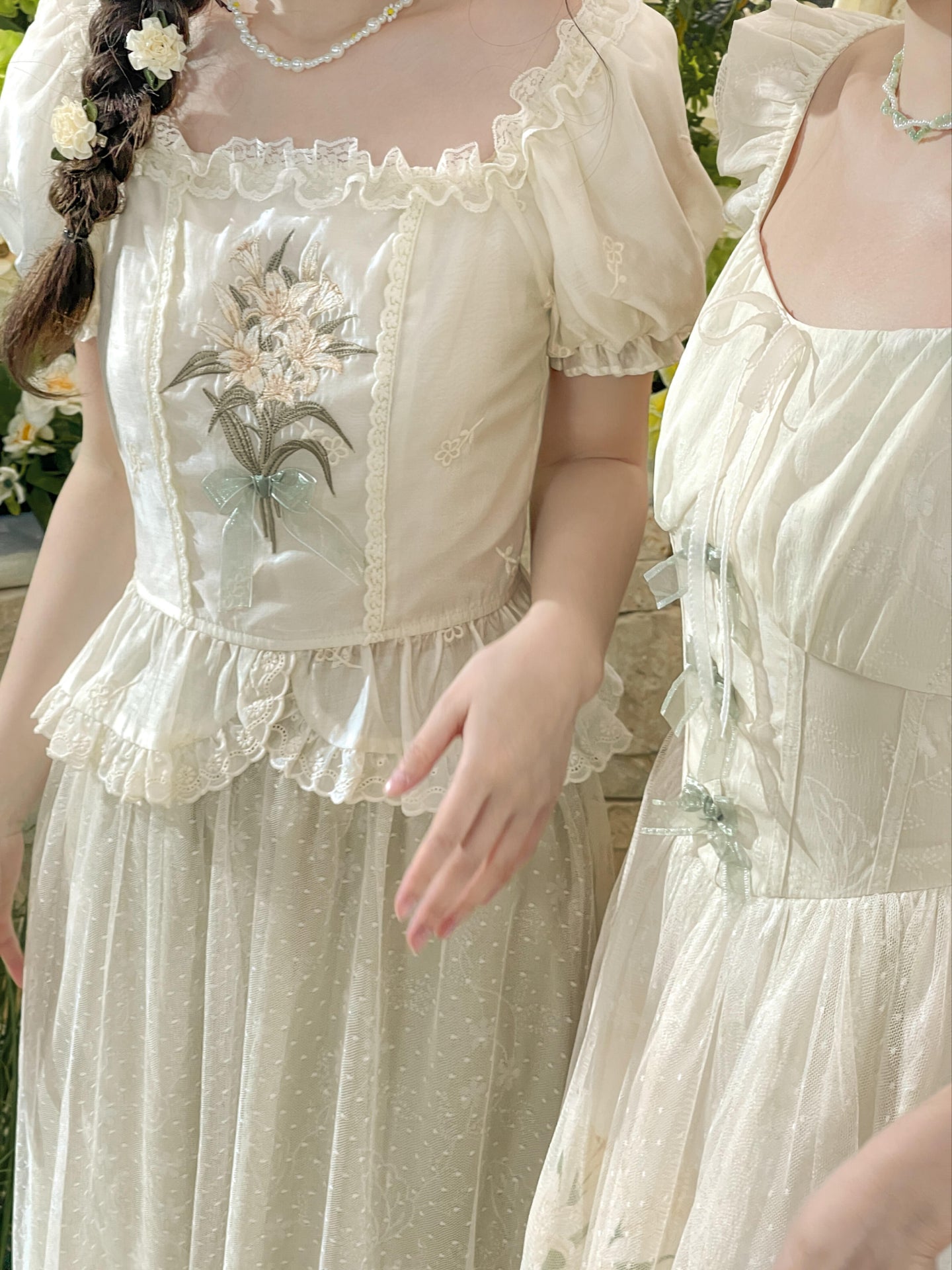 Lily Veil Ruffle Blouse-Tops-ntbhshop