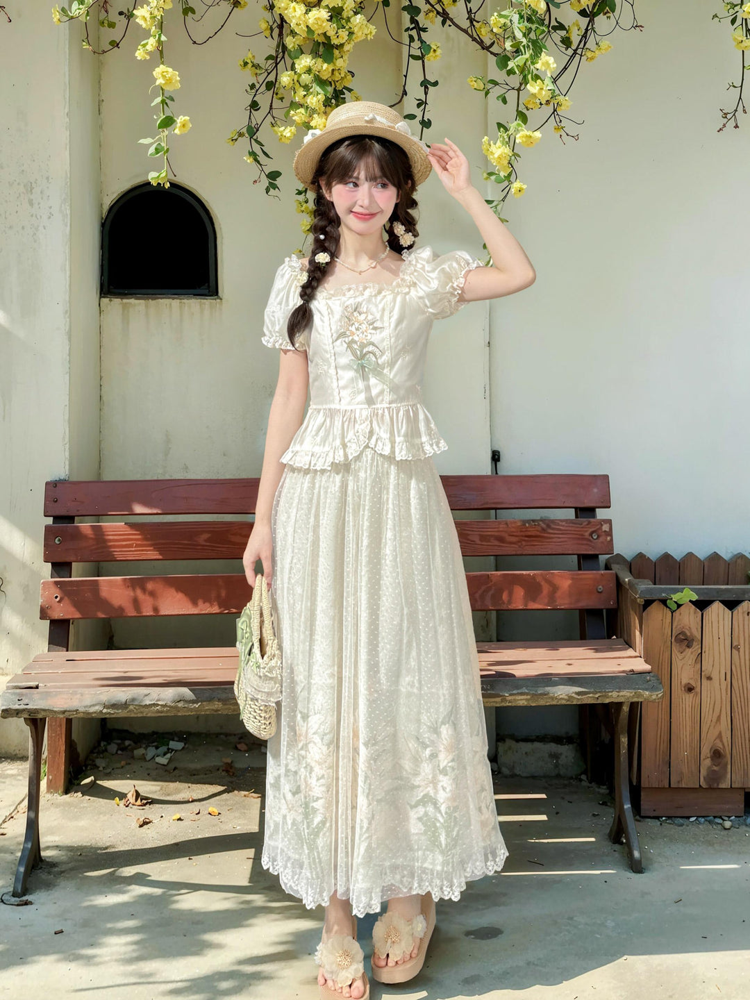 Lily Veil Ruffle Blouse-Tops-ntbhshop