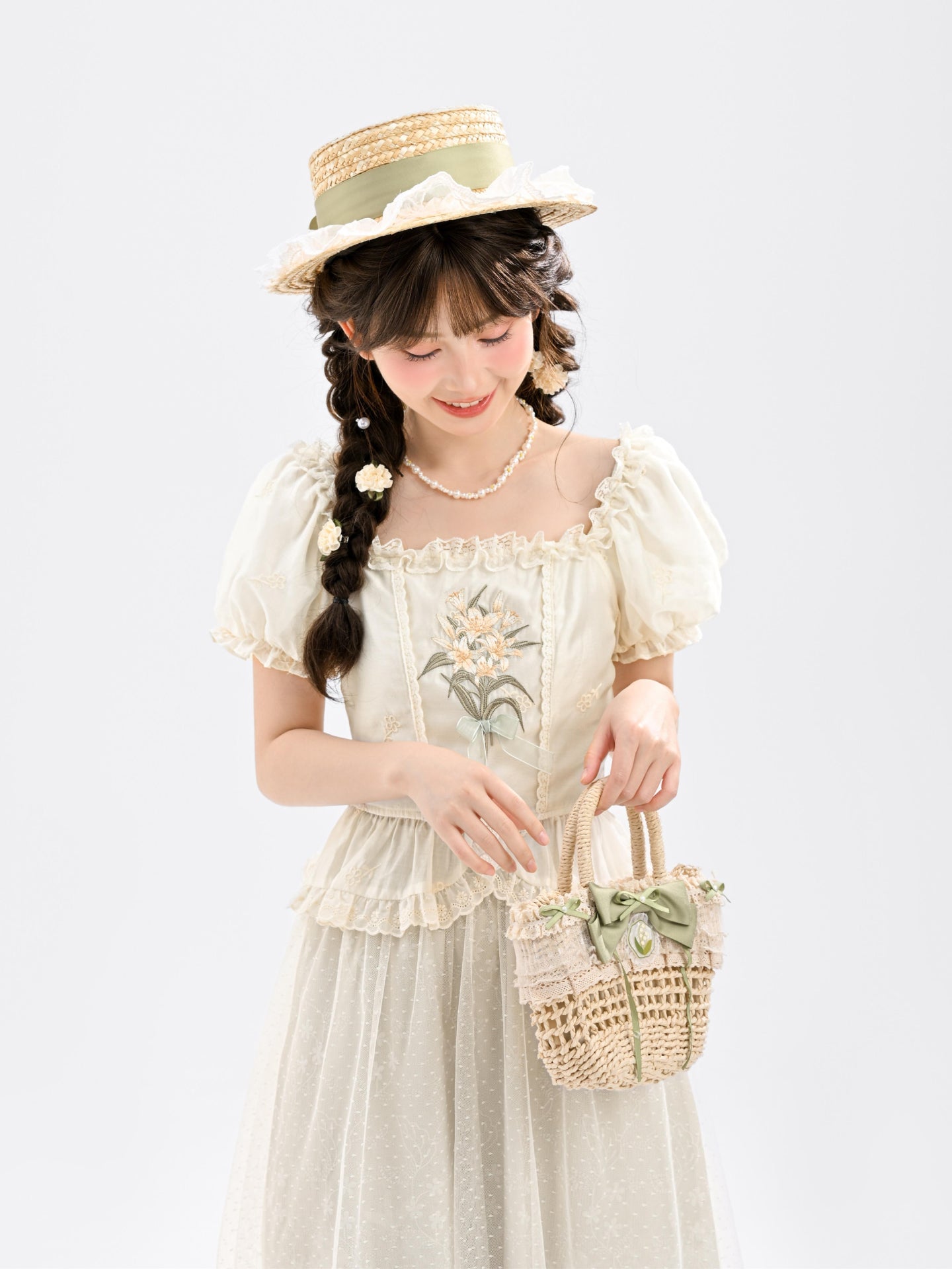 Lily Veil Ruffle Blouse-Tops-ntbhshop