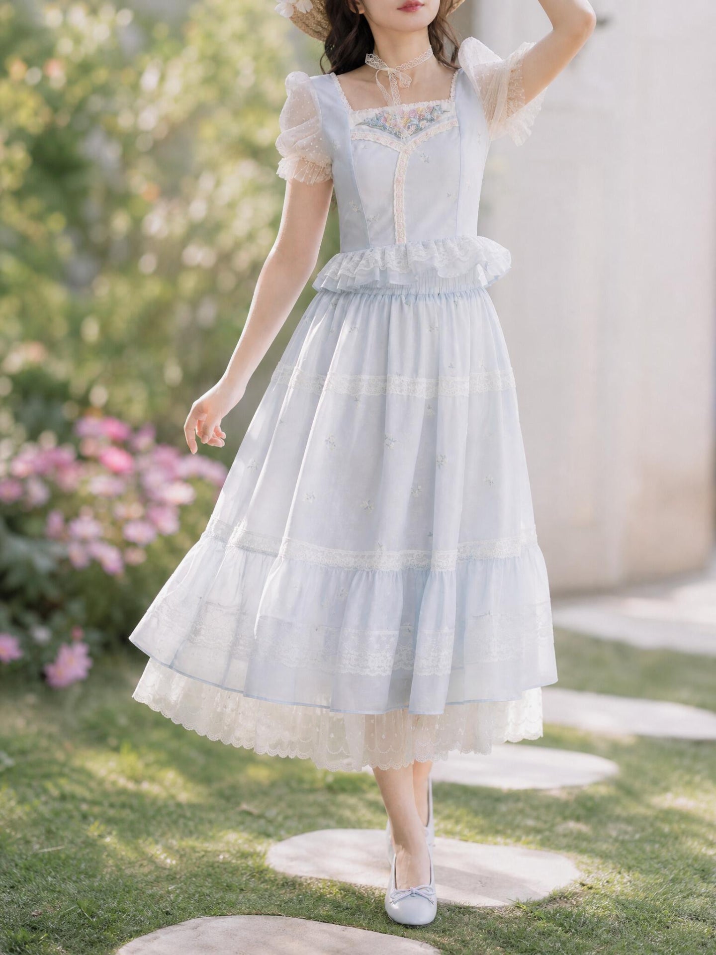 Morning Dew Lace Skirt-Bottoms-ntbhshop