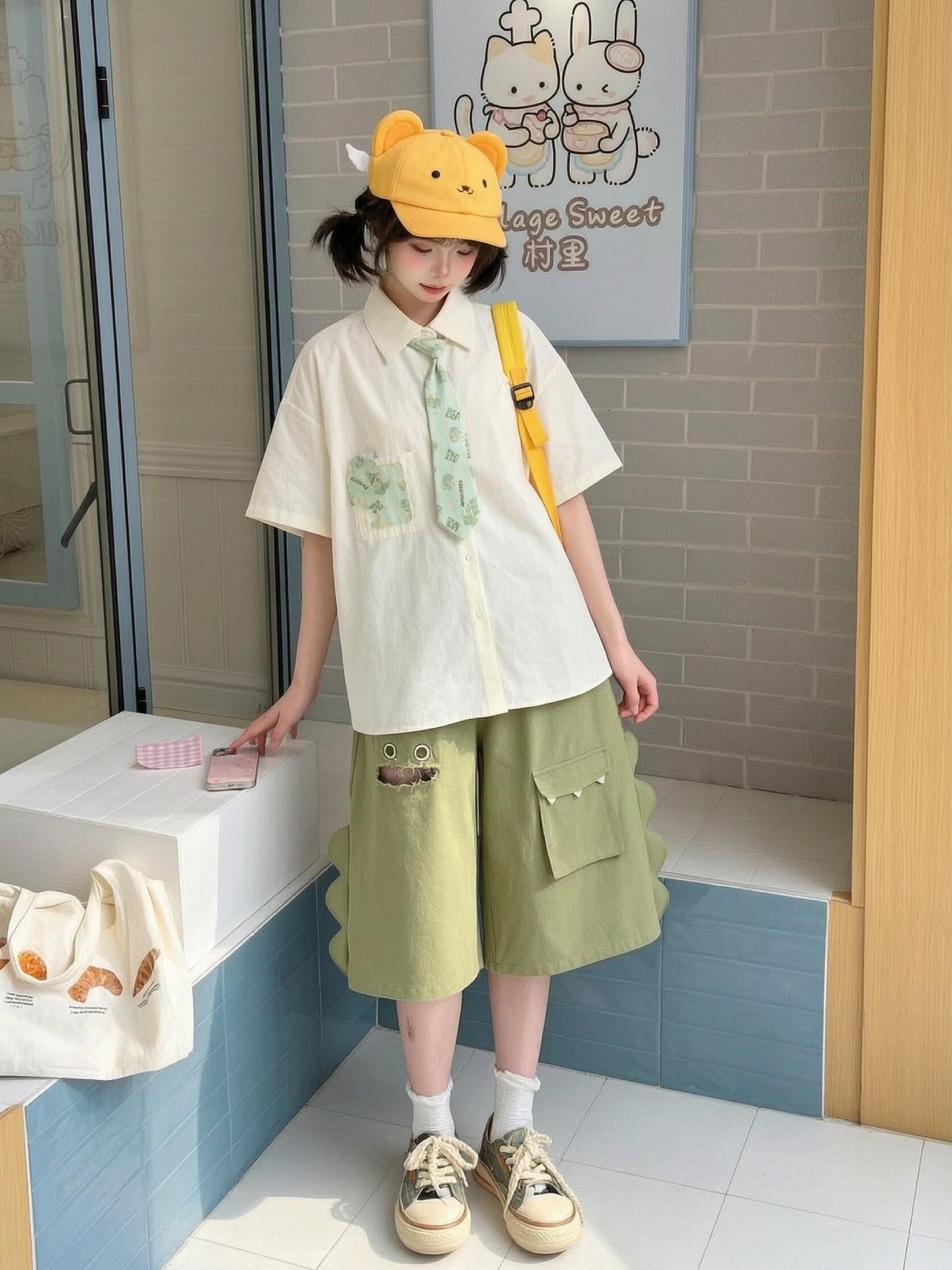 Green Monster Culottes-Bottoms-ntbhshop