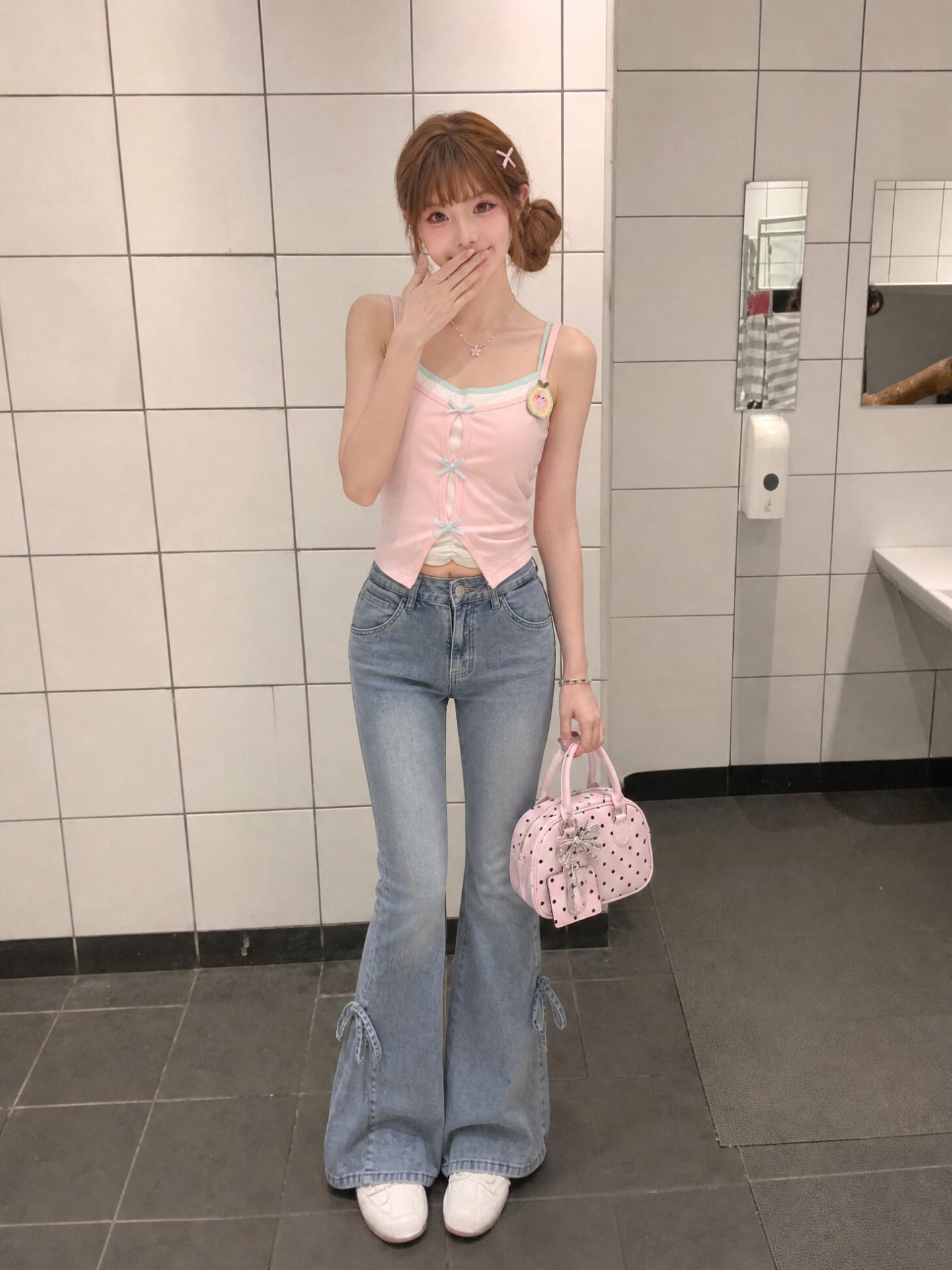 Guava Pop Layer Bra Cami-Tops-ntbhshop