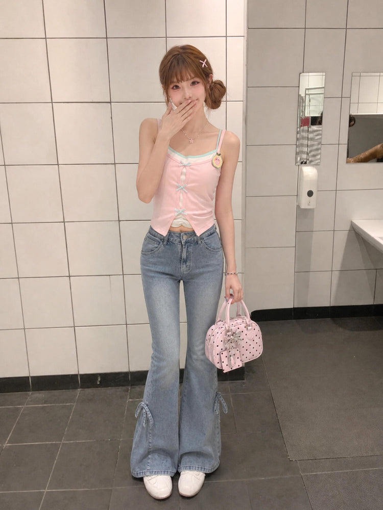 Guava Pop Layer Bra Cami-Tops-ntbhshop