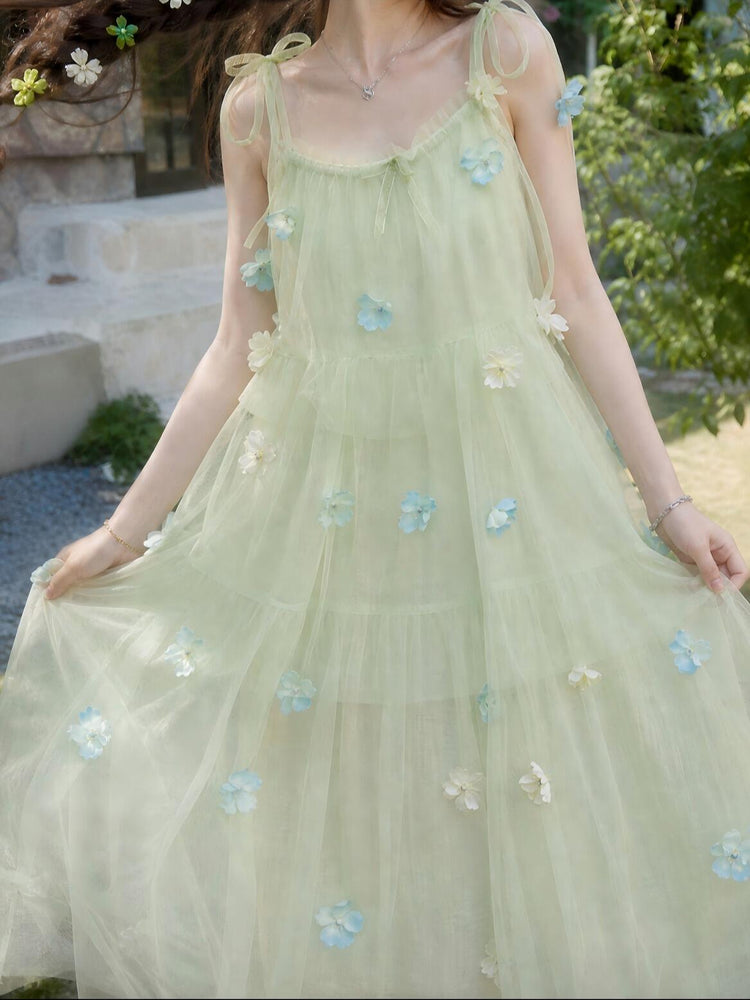 Dewdrop Bloom Tulle Dress-Dresses-ntbhshop