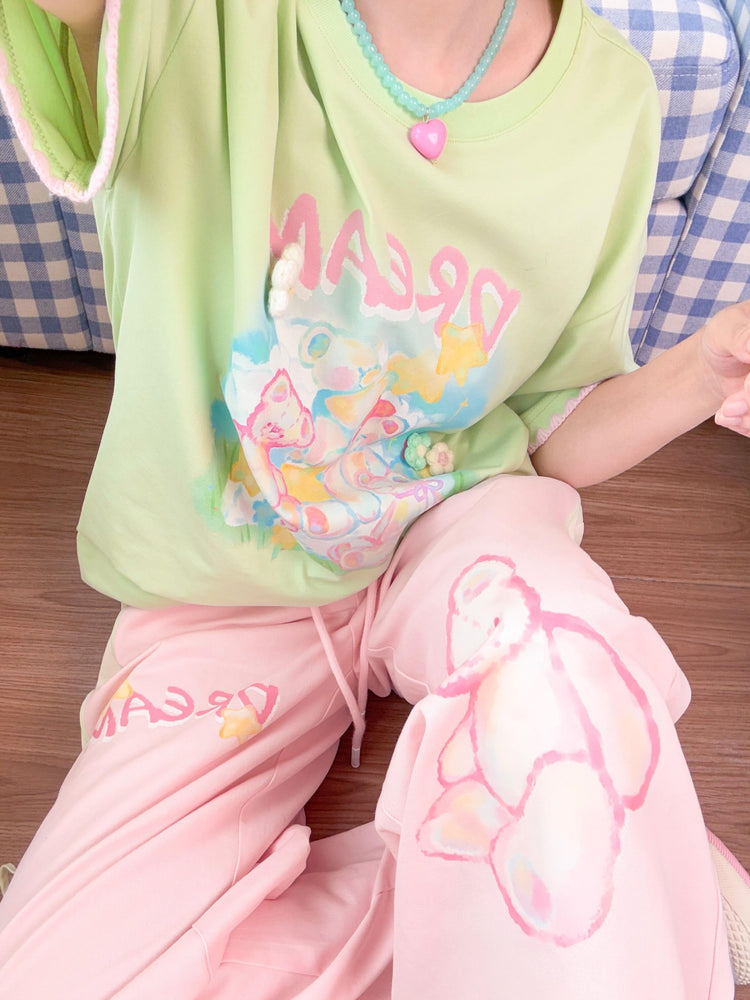 Bear Dream Cotton Pants-Bottoms-ntbhshop