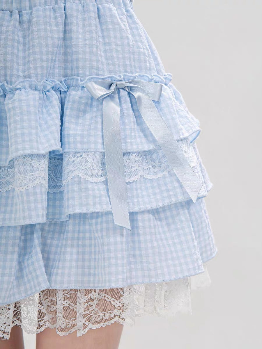 Ribbon Cake Mini Skorts-Bottoms-ntbhshop