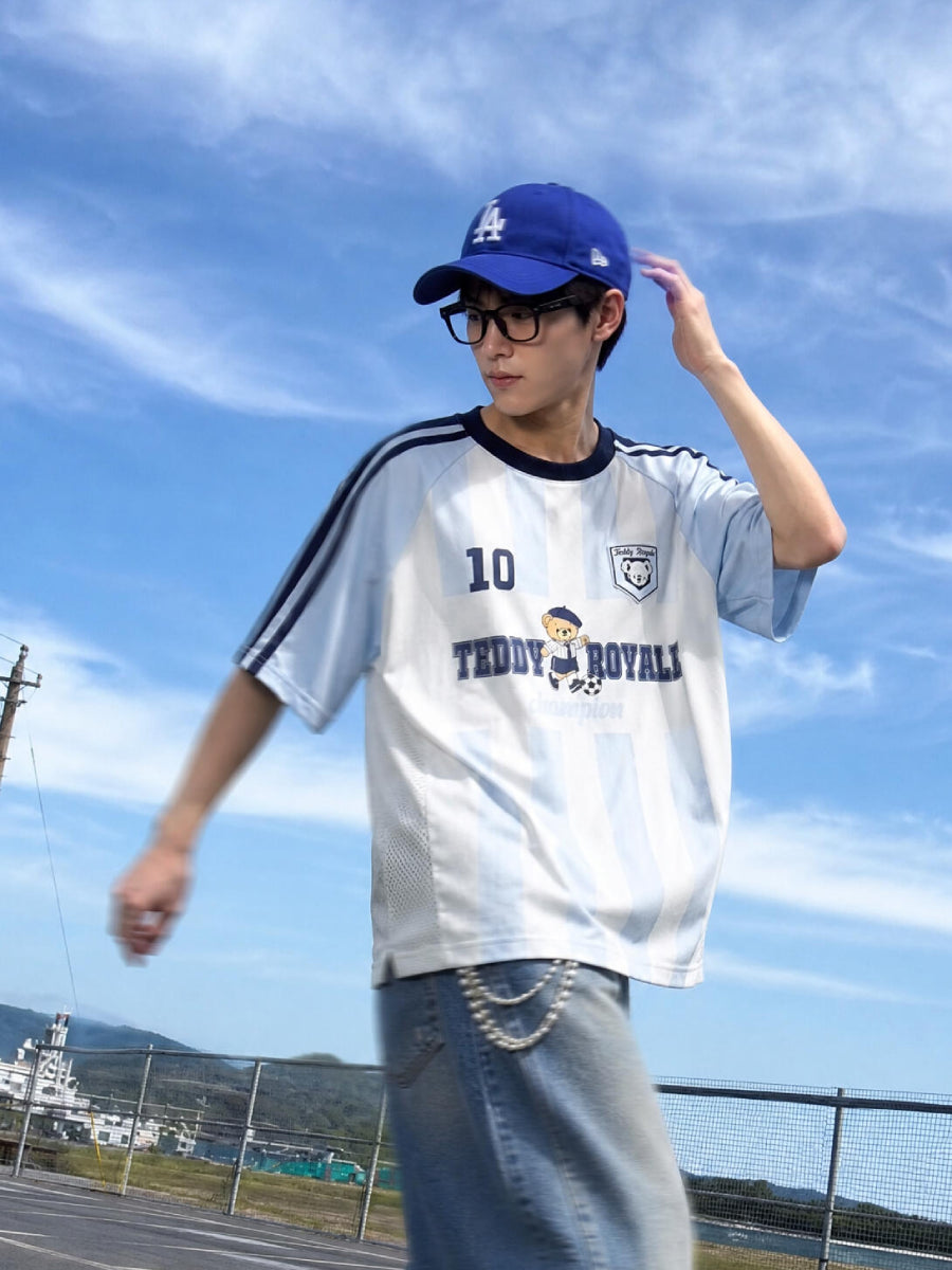 Teddy Royale Stripe Jersey-Tops-ntbhshop