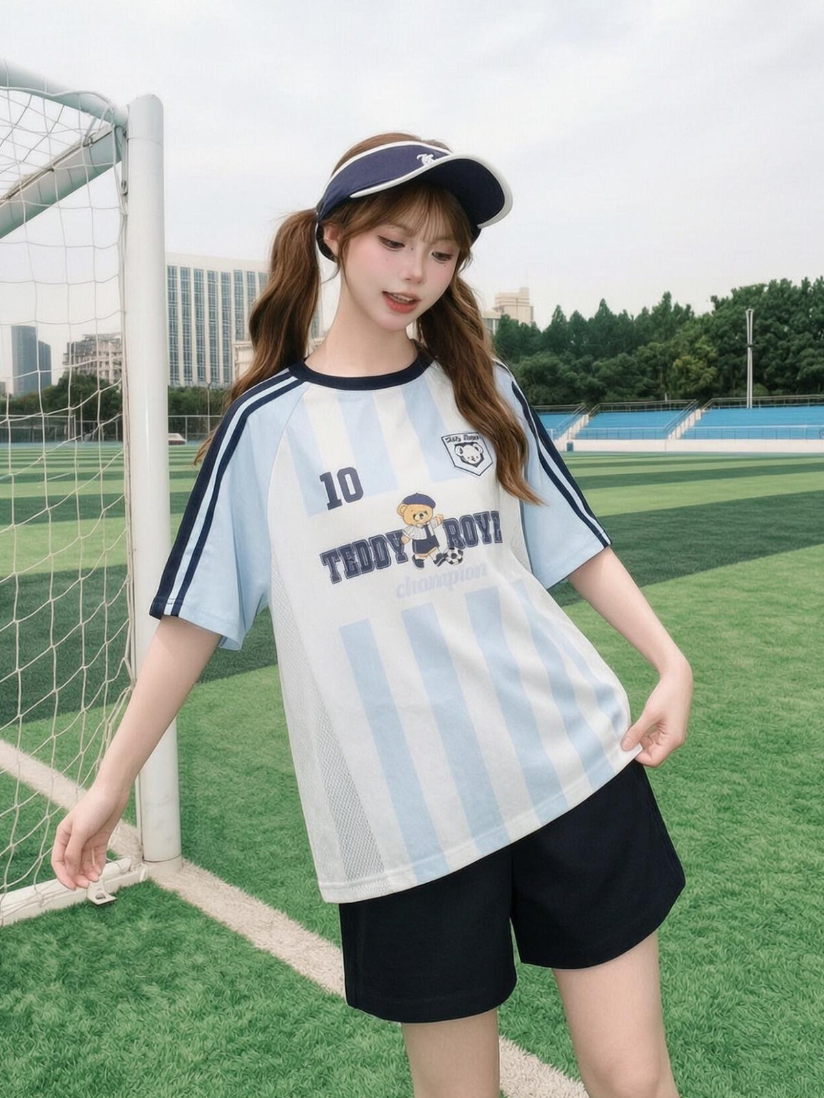Teddy Royale Stripe Jersey-Tops-ntbhshop