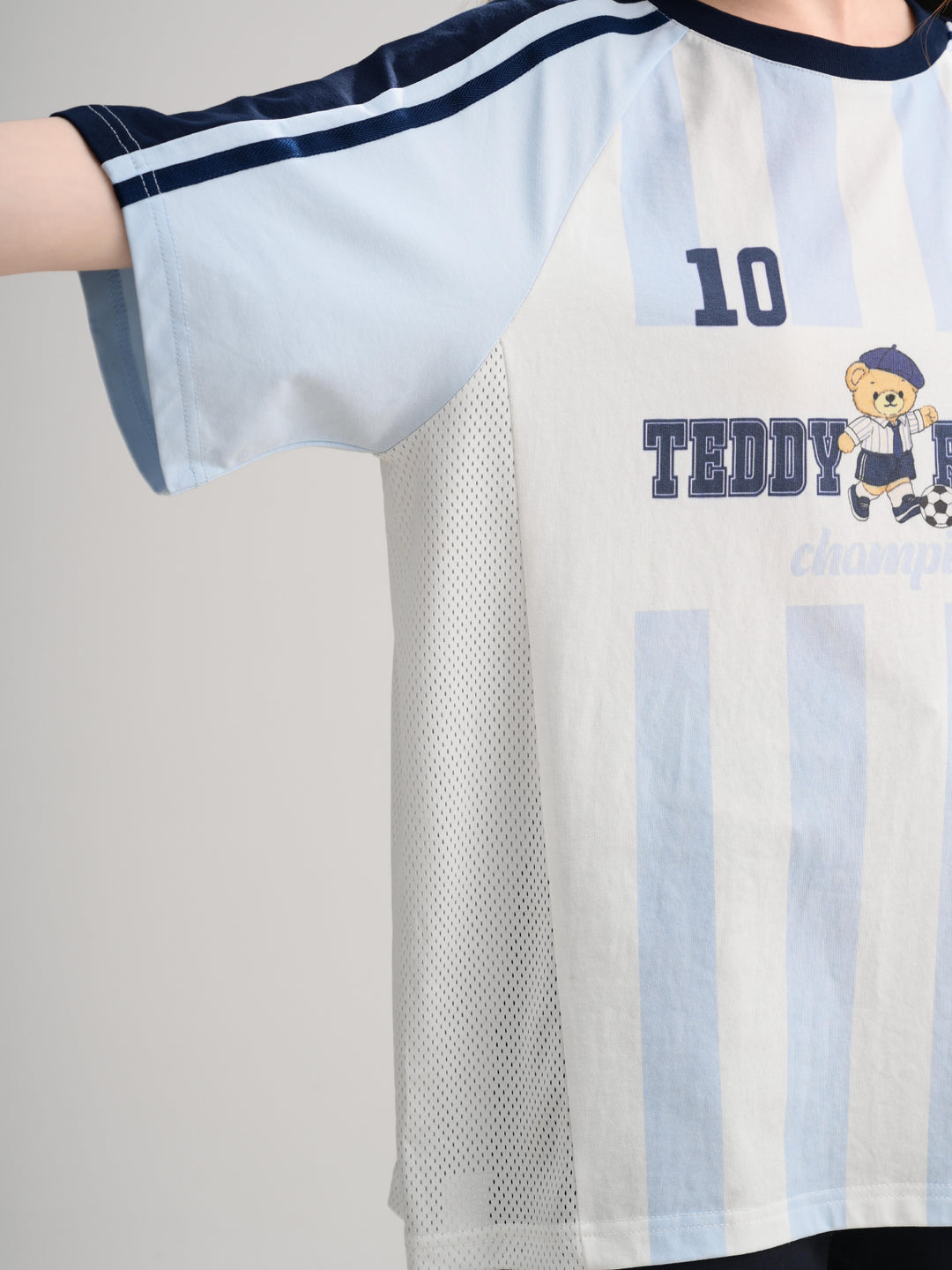 Teddy Royale Stripe Jersey-Tops-ntbhshop