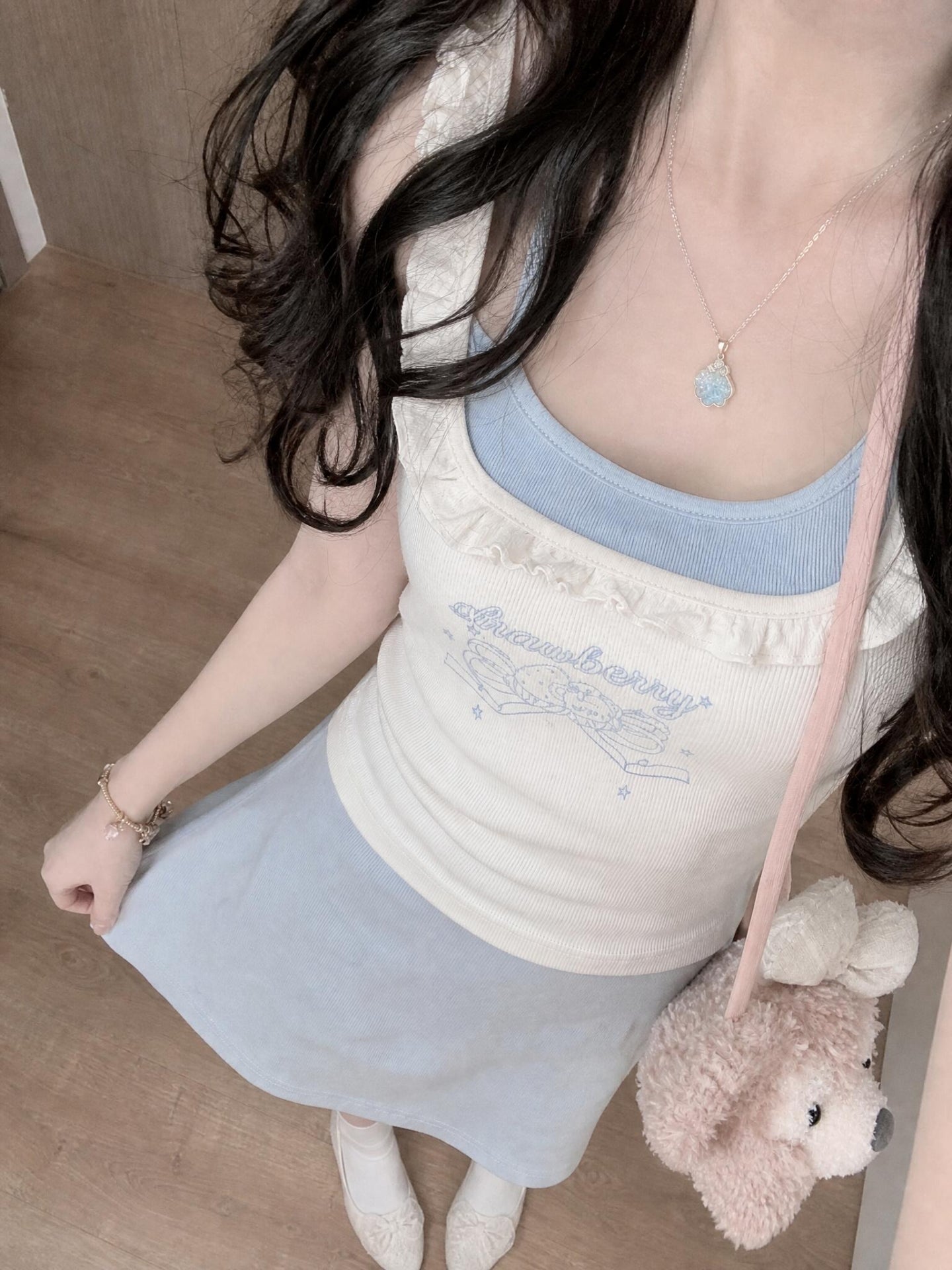 Cloudberry Cream Bra Cami-Tops-ntbhshop