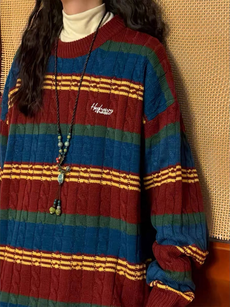 Late Lecture Club Cable Knit Sweater-ntbhshop