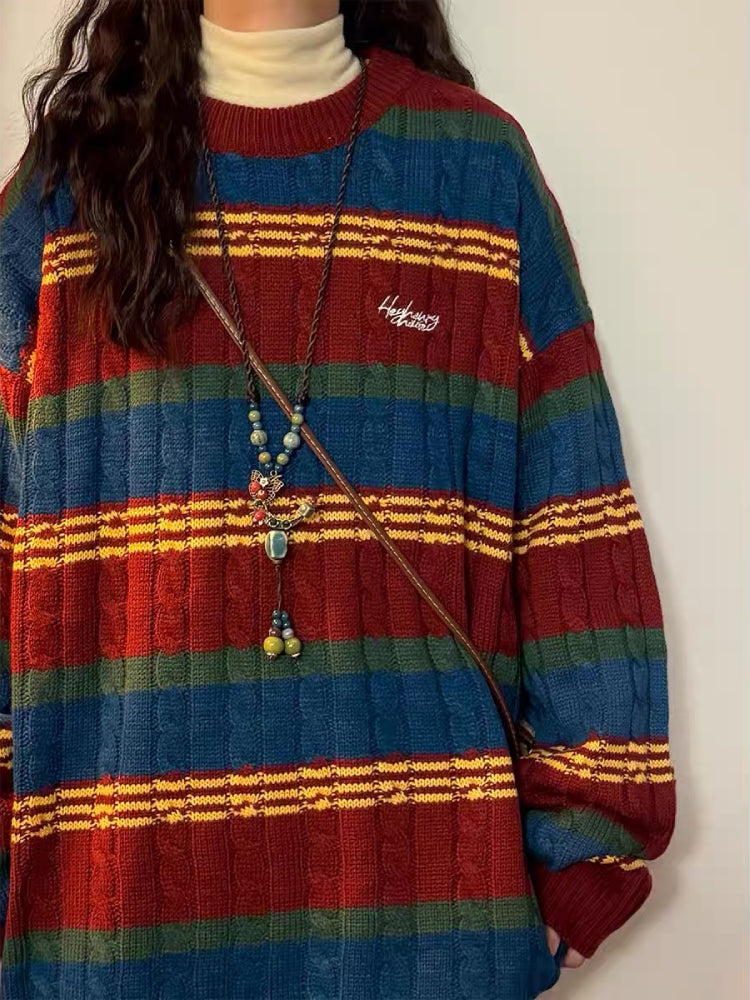 Late Lecture Club Cable Knit Sweater-ntbhshop