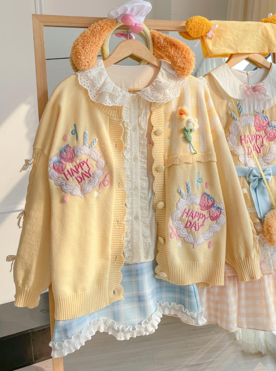 Happy Day Knit Cardigan-Outerwear-ntbhshop