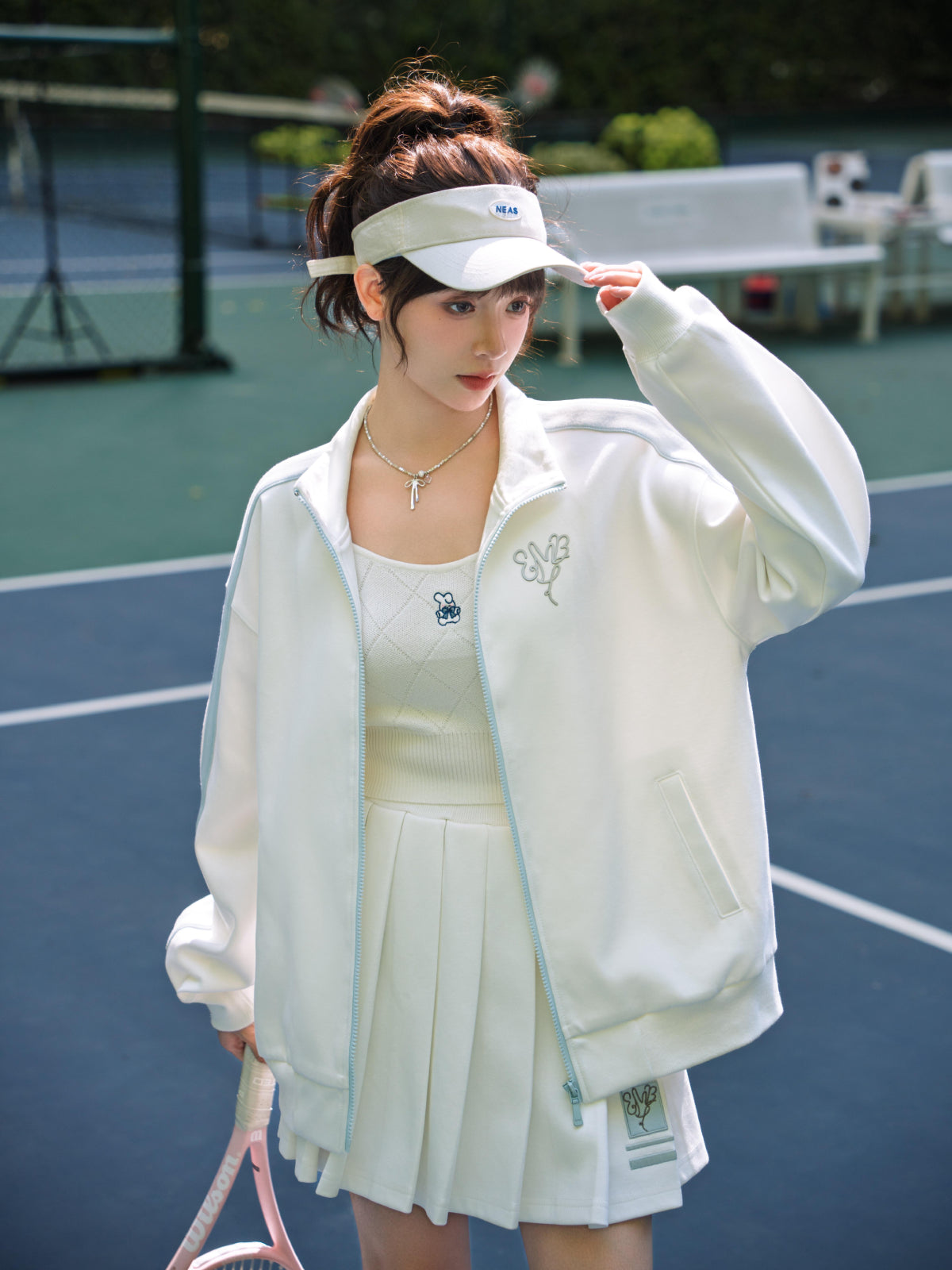Cloud Court Tennis Skirt-Bottoms-ntbhshop