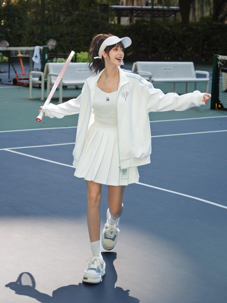 Cloud Court Tennis Skirt-Bottoms-ntbhshop