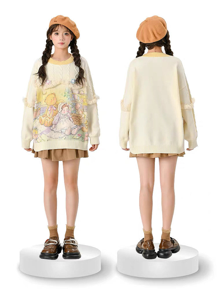 Toffee Swing Cotton Skirt-Bottoms-ntbhshop