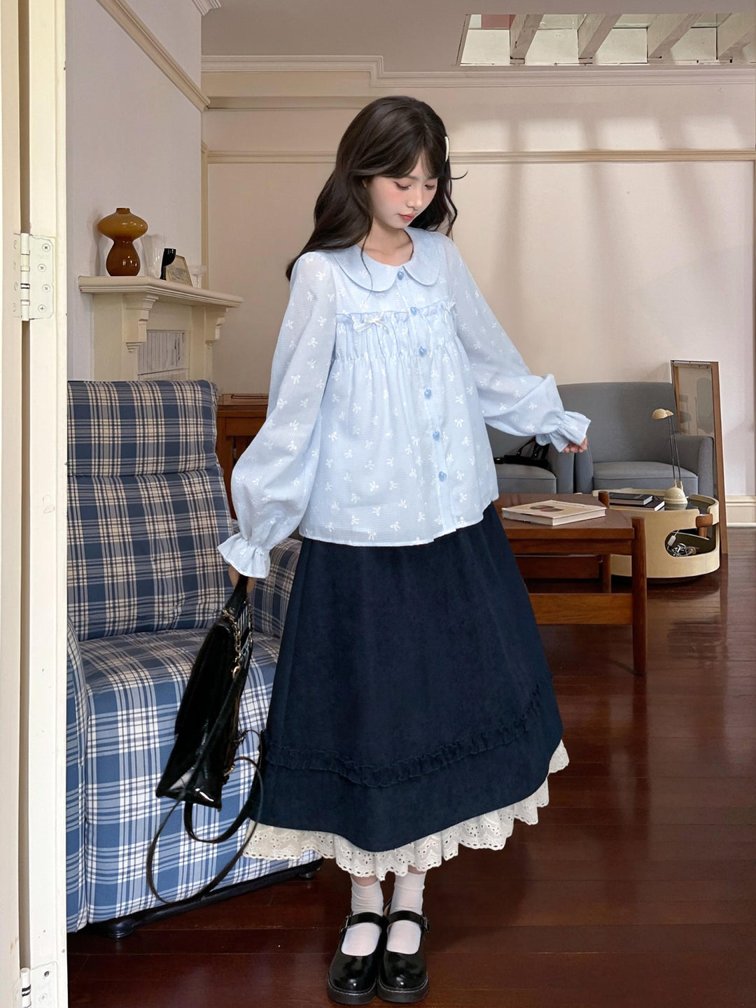 Poetry Garden Babydoll Blouses-Tops-ntbhshop