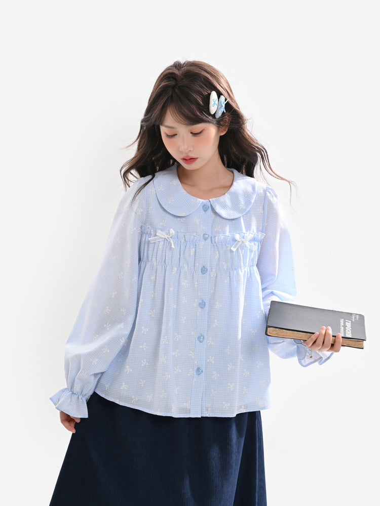 Poetry Garden Babydoll Blouses-Tops-ntbhshop