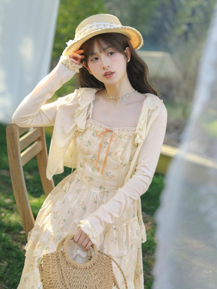 Blossom Dew Cardigan & Sundress-Sets-ntbhshop