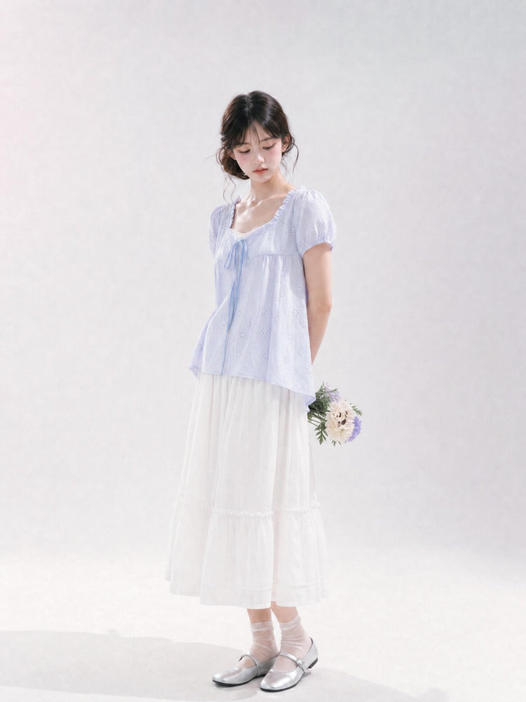 Morning Dew Cotton Blouses-Tops-ntbhshop
