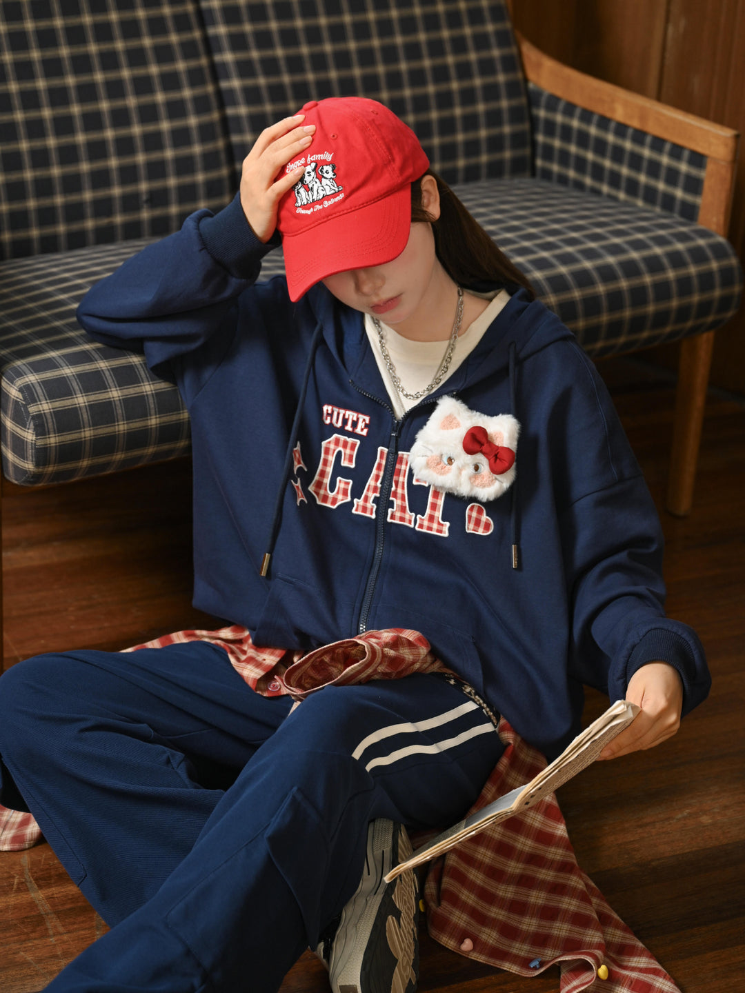 Kitty Crush Hooded Jackets-Outerwear-ntbhshop