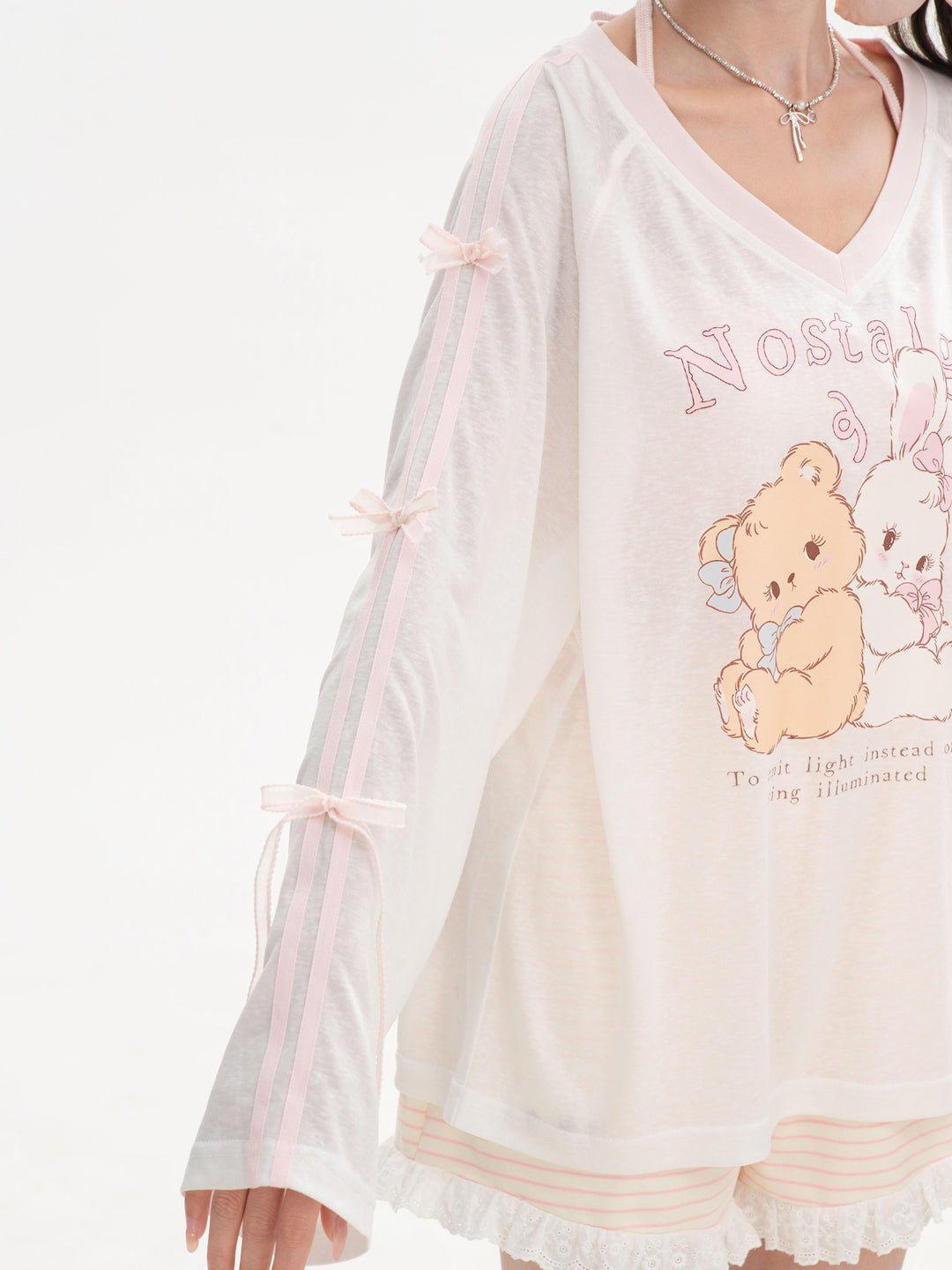 Nostalgia Bunny Lyocell Tee-Tops-ntbhshop