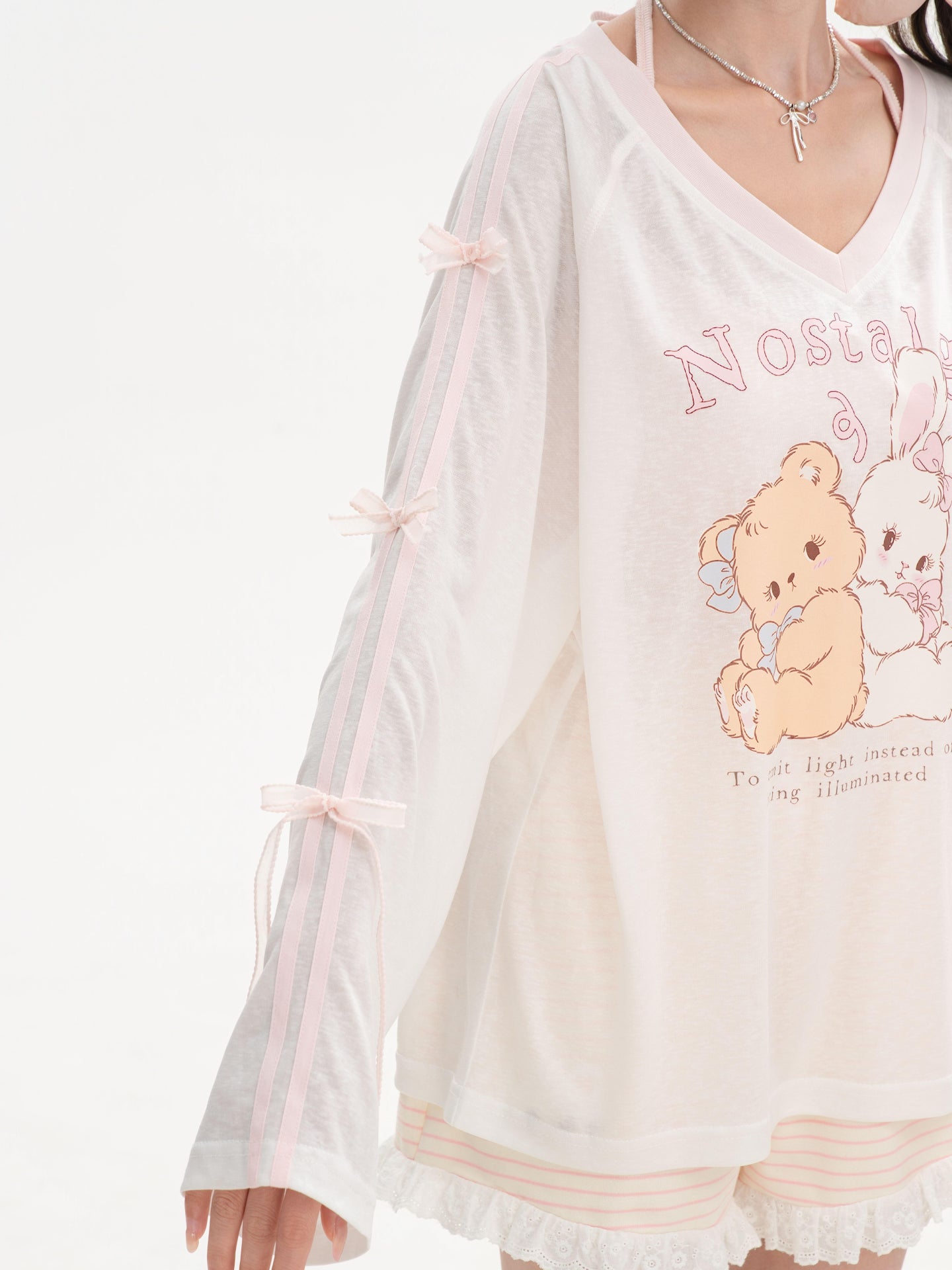 Nostalgia Bunny Lyocell Tee-Tops-ntbhshop