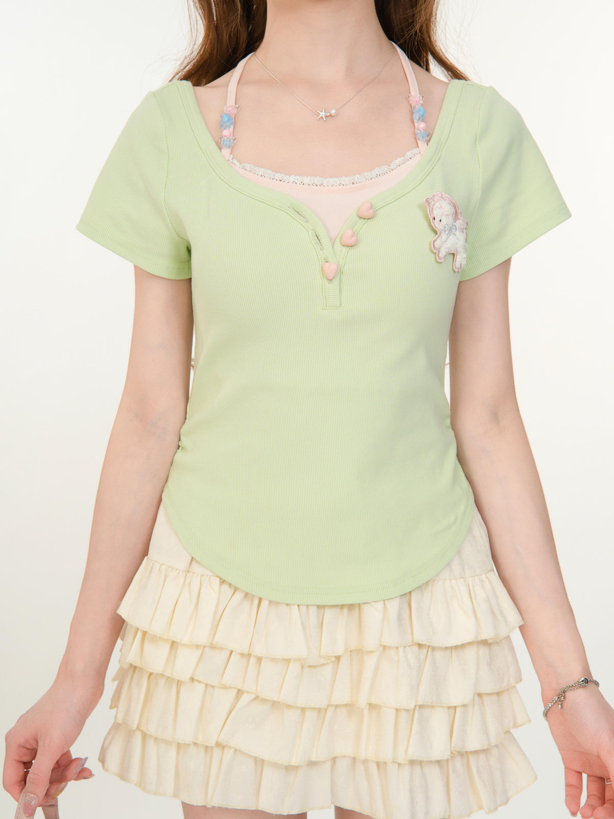 Matcha Berry Henley Top-Tops-ntbhshop