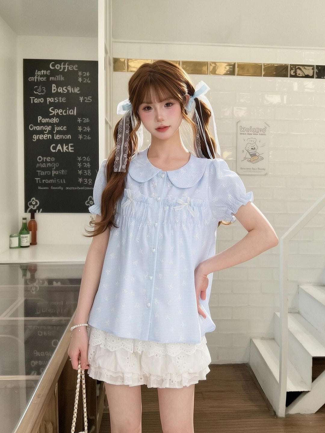 Poetry Garden Babydoll Blouses-Tops-ntbhshop