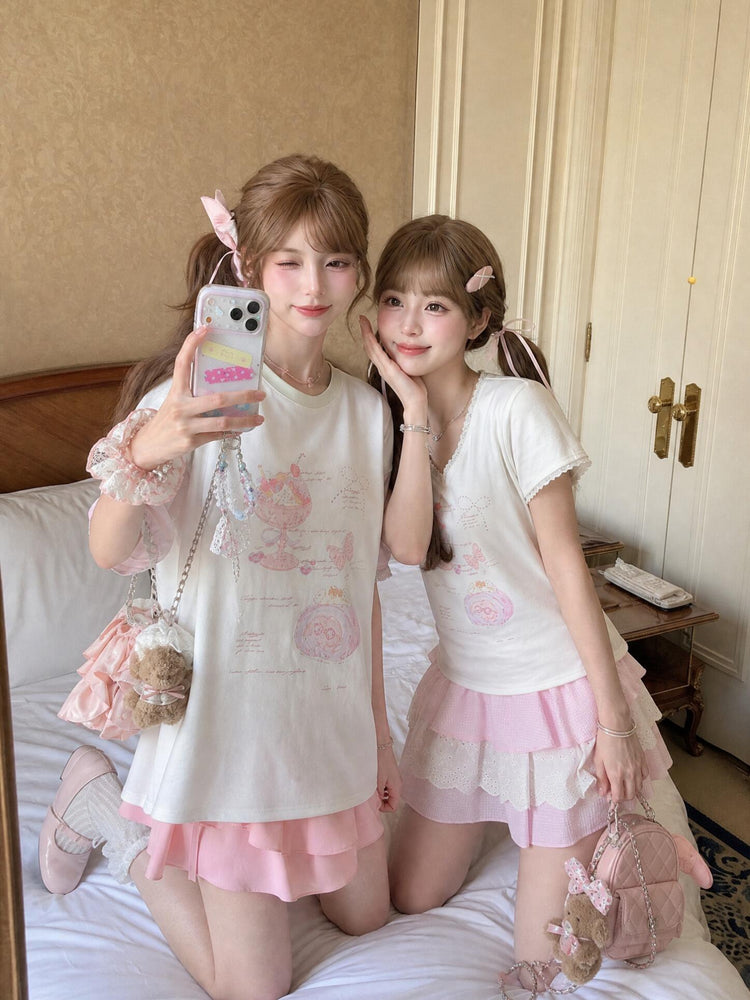 Berry Parfait Baby Tee-Tops-ntbhshop