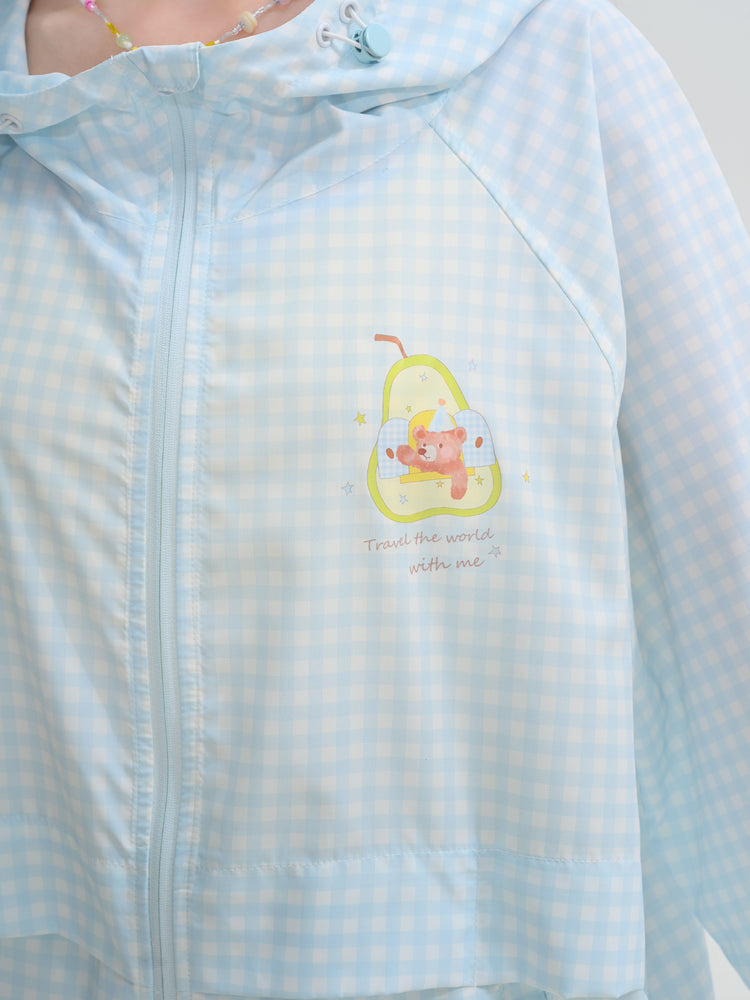 Pear Dream Gingham Sun Jacket-Outerwear-ntbhshop