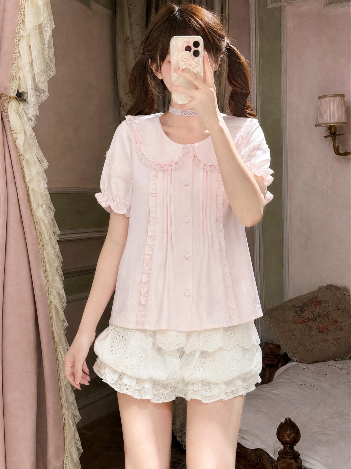 Cherry Parlor Blouse & Dress-Sets-ntbhshop