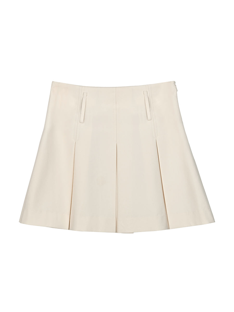 Sweetheart High Waist Pleated Skirt-ntbhshop
