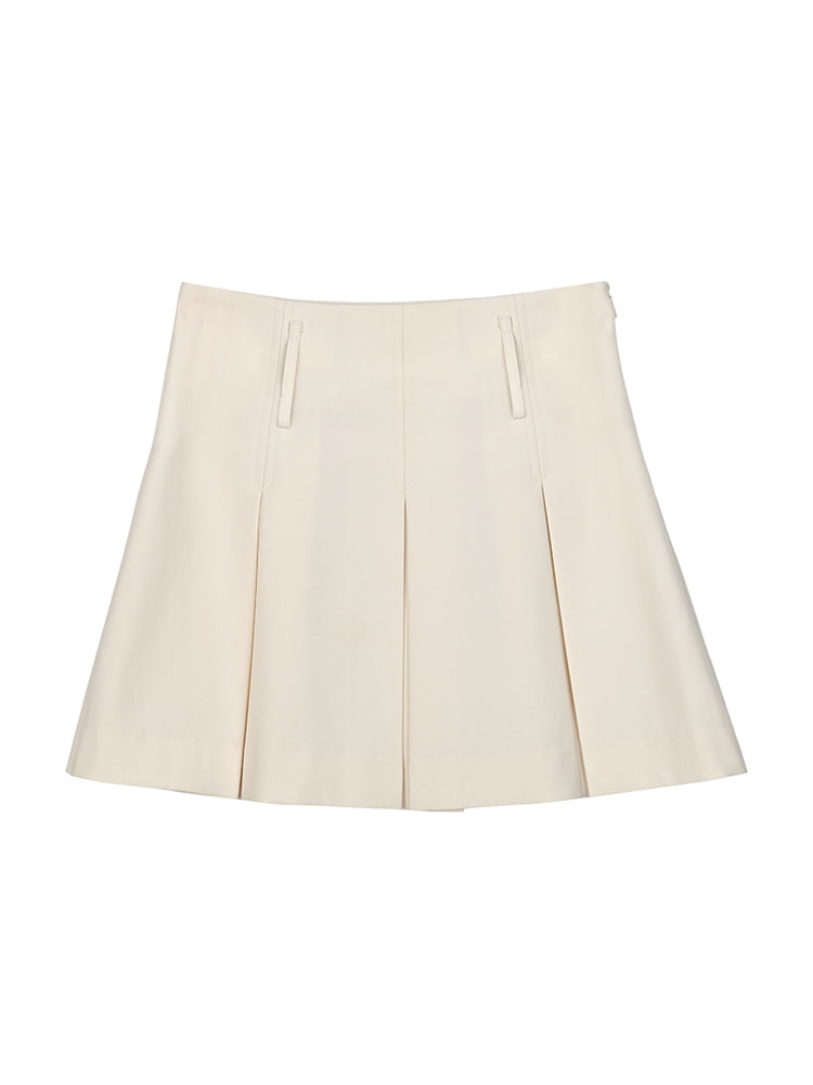 Sweetheart High Waist Pleated Skirt-ntbhshop