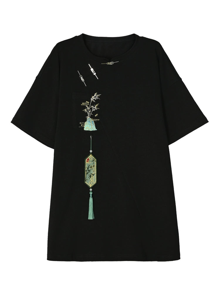 Bamboo Shadow Chinese Style Short Sleeve Tee-ntbhshop