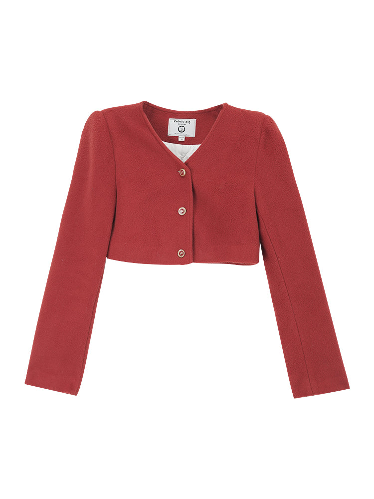 Mocha Bear Crop Jackets & Dresses-ntbhshop