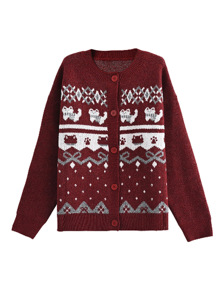 Whisker Tales Nordic Knit Sweaters-ntbhshop