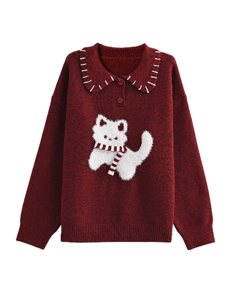 Whisker Tales Nordic Knit Sweaters-ntbhshop