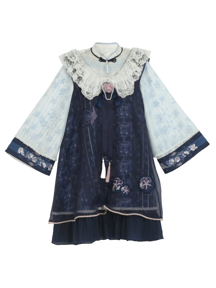 Porcelain Bloom Shirt, Dress & Coat-ntbhshop