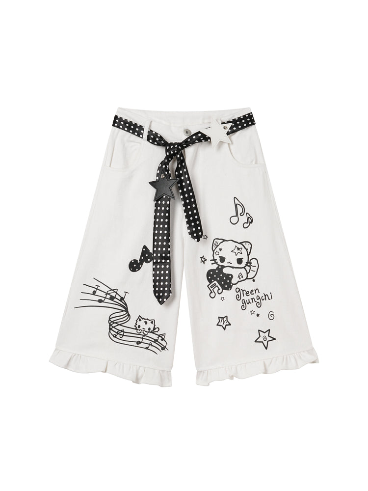 Melody Kitty Culotte Shorts-Bottoms-ntbhshop