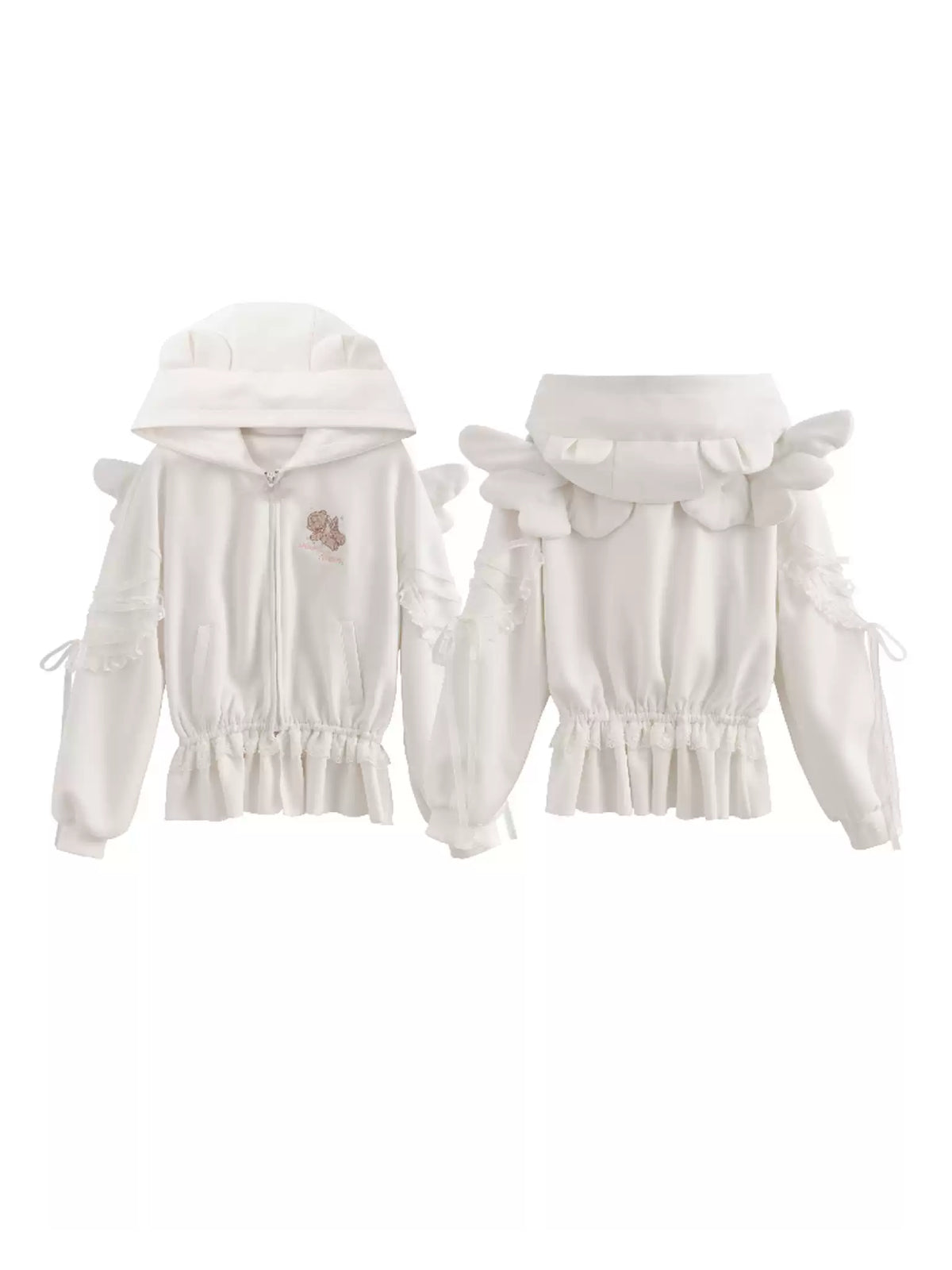 Milk Angel Bear Sweat Jacket & Skirt-Sets-ntbhshop