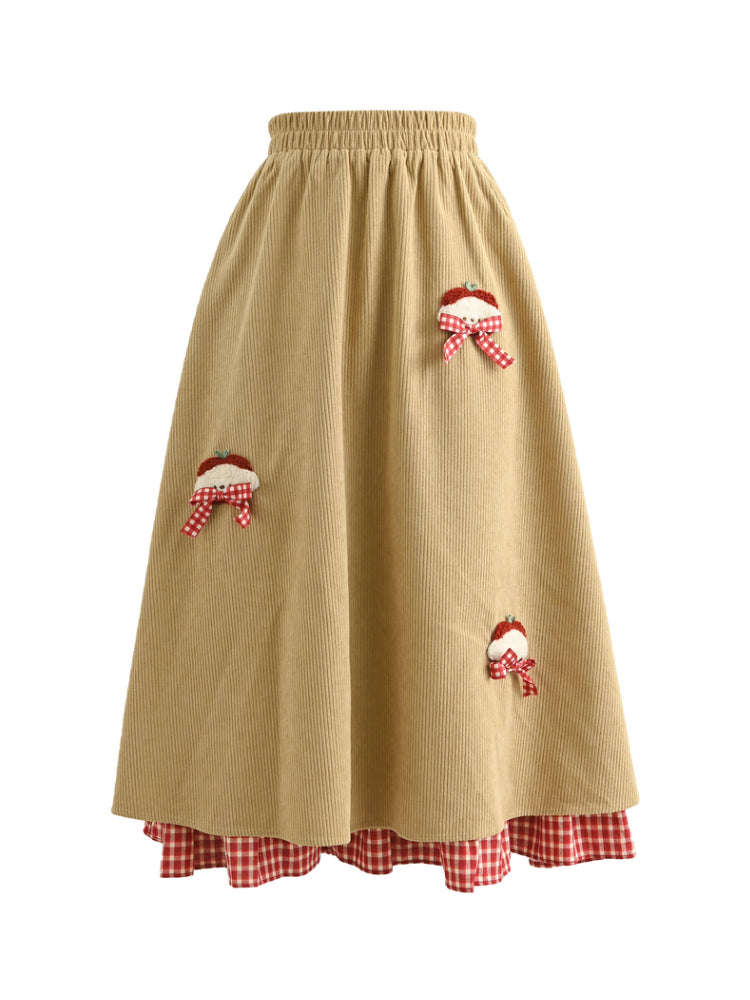 Cinnamon Orchard Corduroy Skirt-ntbhshop