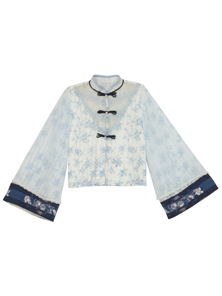 Porcelain Bloom Shirt, Dress & Coat-ntbhshop