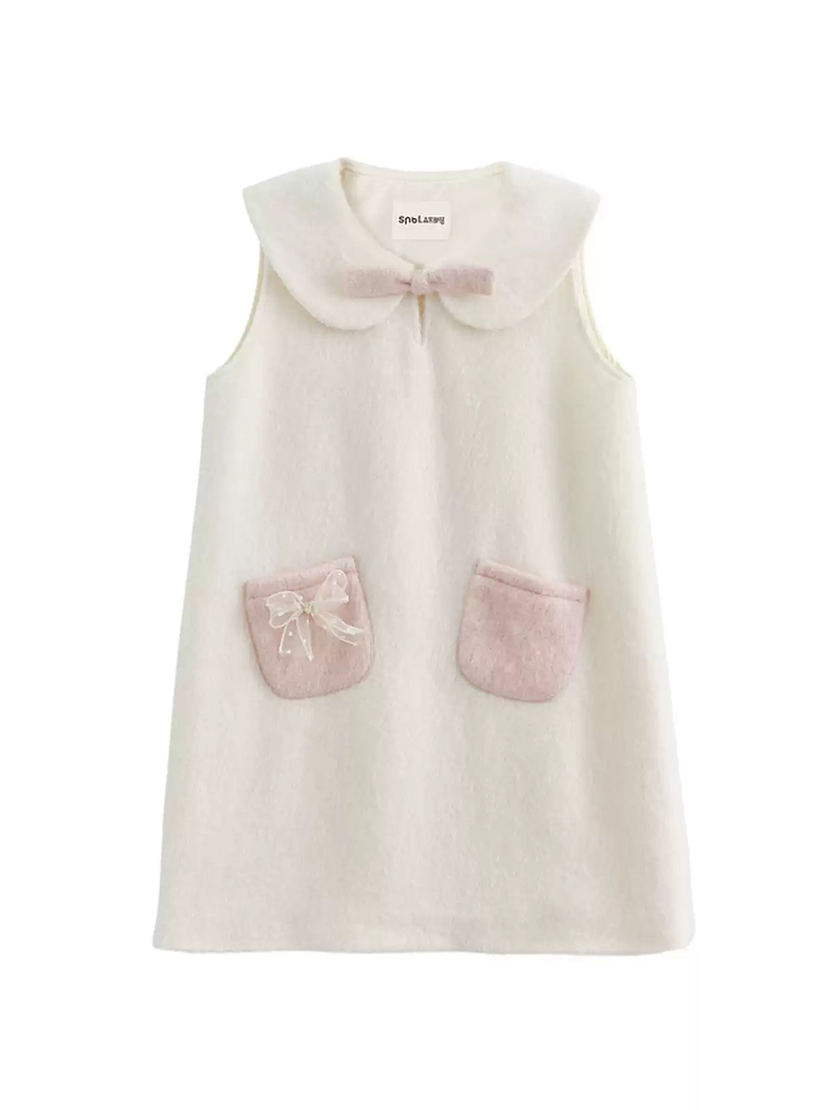 Soft Cream Wool Doll Dress-Dresses-ntbhshop