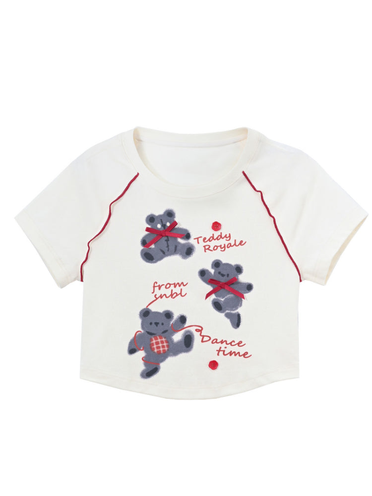 Teddy Royale Crop Top-Tops-ntbhshop