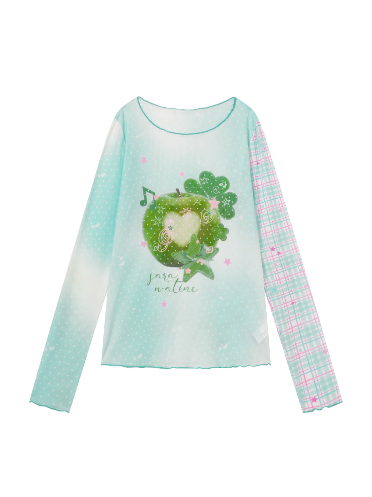 Apple Soda Mesh Tops-Tops-ntbhshop